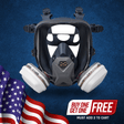 FFR-100 Bayonet Full-Face Respirator with DualGuard A2P3 R Cartridge Set Image