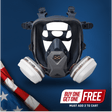 FFR-100 Bayonet Full-Face Respirator with DualGuard A2P3 R Cartridge Set Image