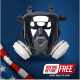 FFR-100 Bayonet Full-Face Respirator with DualGuard A2P3 R Cartridge Set