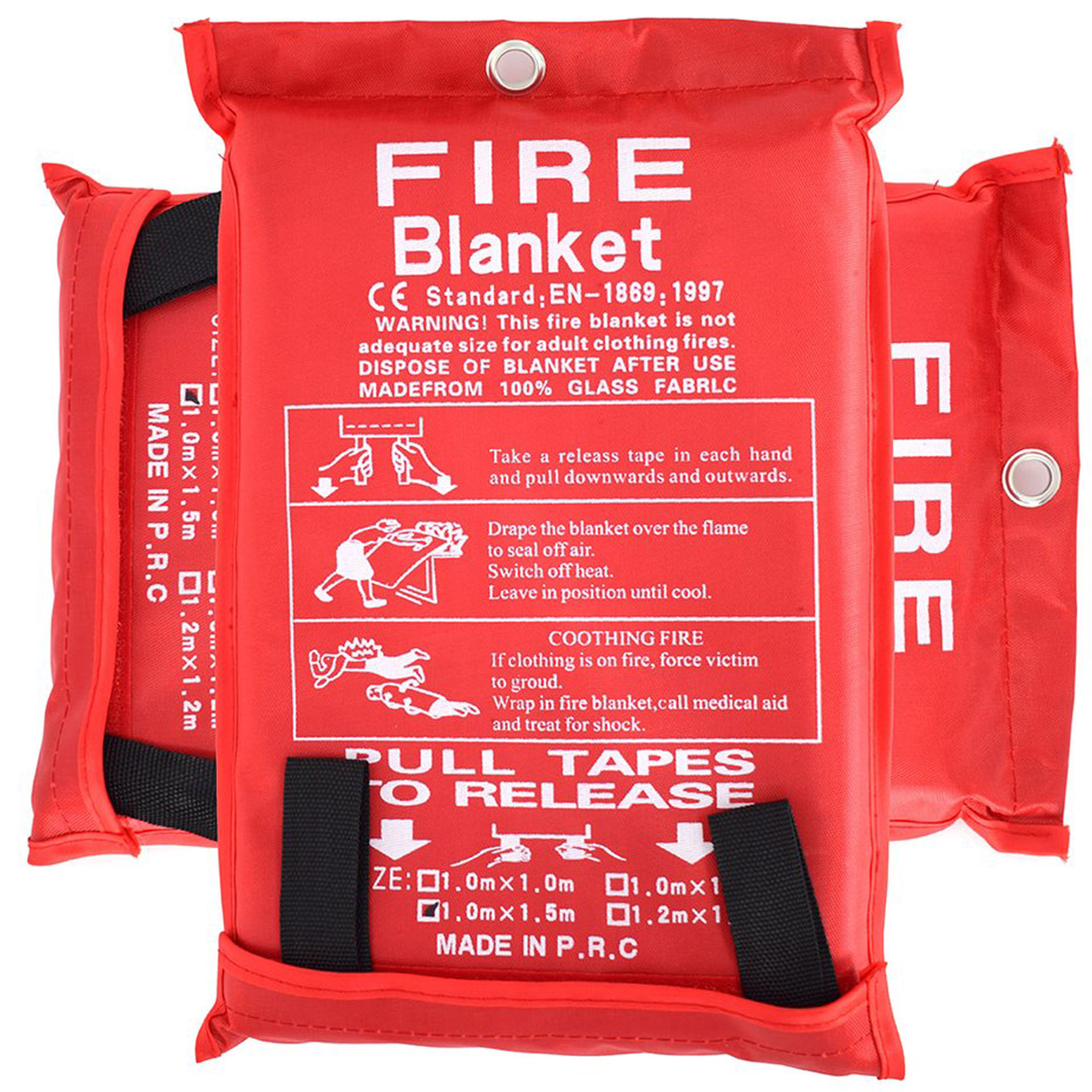 PD452 Emergency Fire Extinguisher Blanket (Set of 2) - Parcil SafetyFire