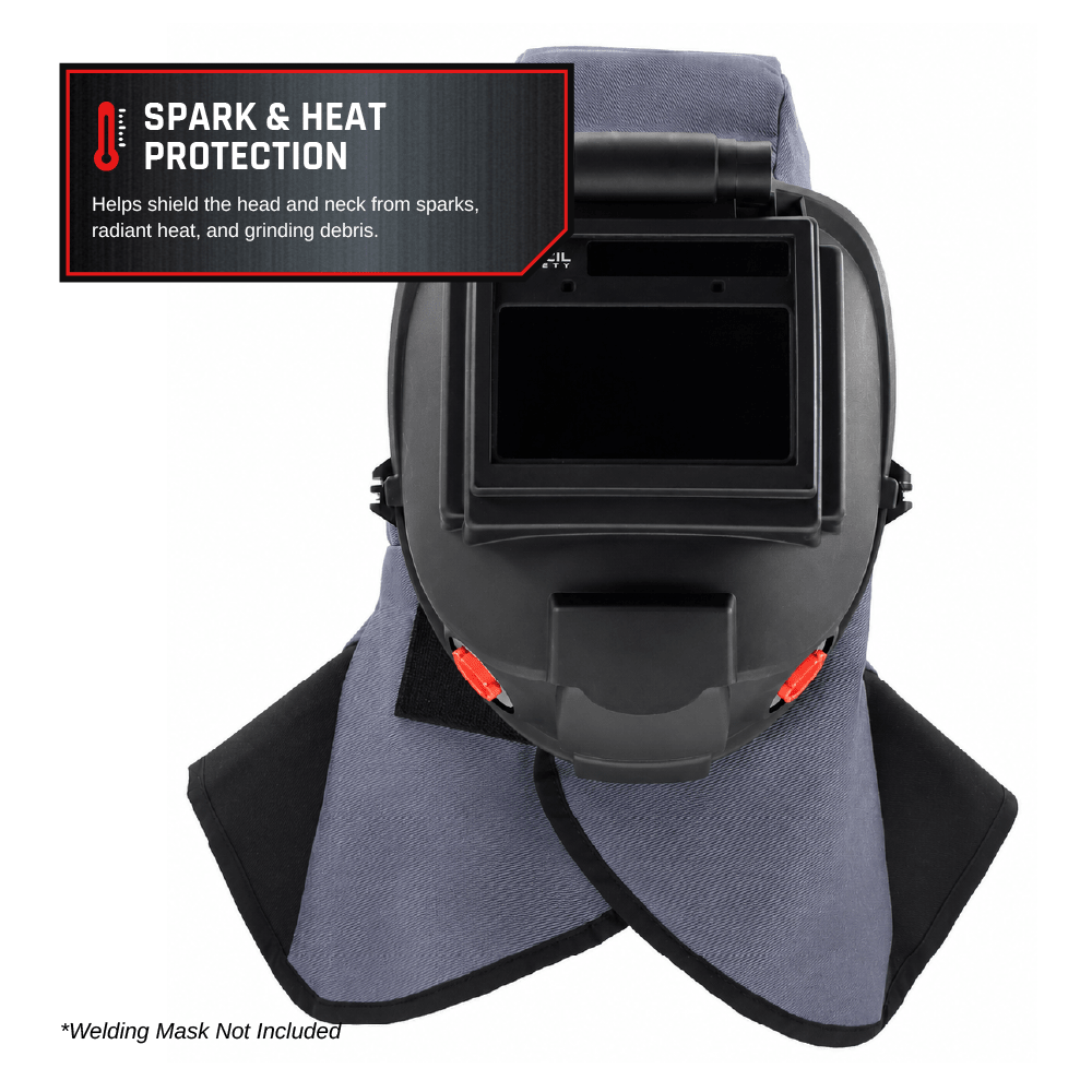 Flame-Resistant Hood with Head & Neck Coverage for Welding, Grinding & Fabrication - Parcil SafetyParcil Safety