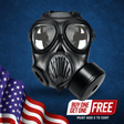 IIR-100 NATO CBRN Recon Military Tactical Gas Mask, Canteen and N-B-0 40mm NATO CBRN Defense Canister Image