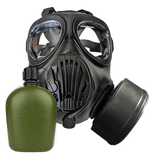 IIR-100 NATO CBRN Recon Military Tactical Gas Mask with Canteen and N-B-0 40mm NATO CBRN Defense Canister