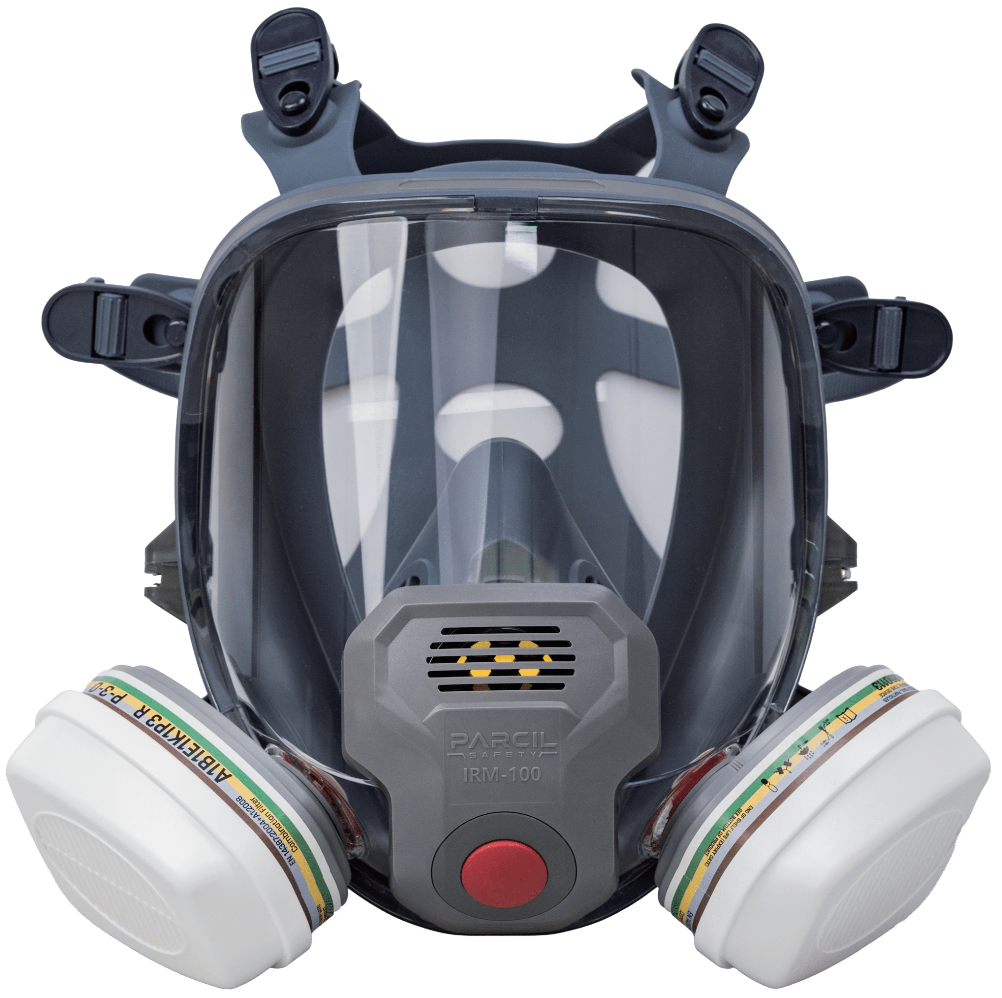 IRM - 100 Industrial Full - Face Respirator with P - 3 - 0 ABEK1P3 Combination Cartridge Set - Parcil SafetyParcil Safety