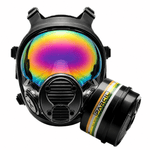 NB-100 Solar Prism Mirrored Tactical Respirator Mask - Full Face Respirator with 40mm N-B-1 Defense Filter Image