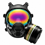 NB-100 Solar Prism Mirrored Tactical Respirator Mask - Full Face Respirator with 40mm N-B-1 Defense Filter