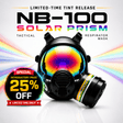 NB-100 Solar Prism Mirrored Tactical Respirator Mask - Full Face Respirator with 40mm N-B-1 Defense Filter Image