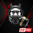 NB-100 Tactical Gas Mask - Full Face Respirator with 40mm N-B-1 Defense Filter Image