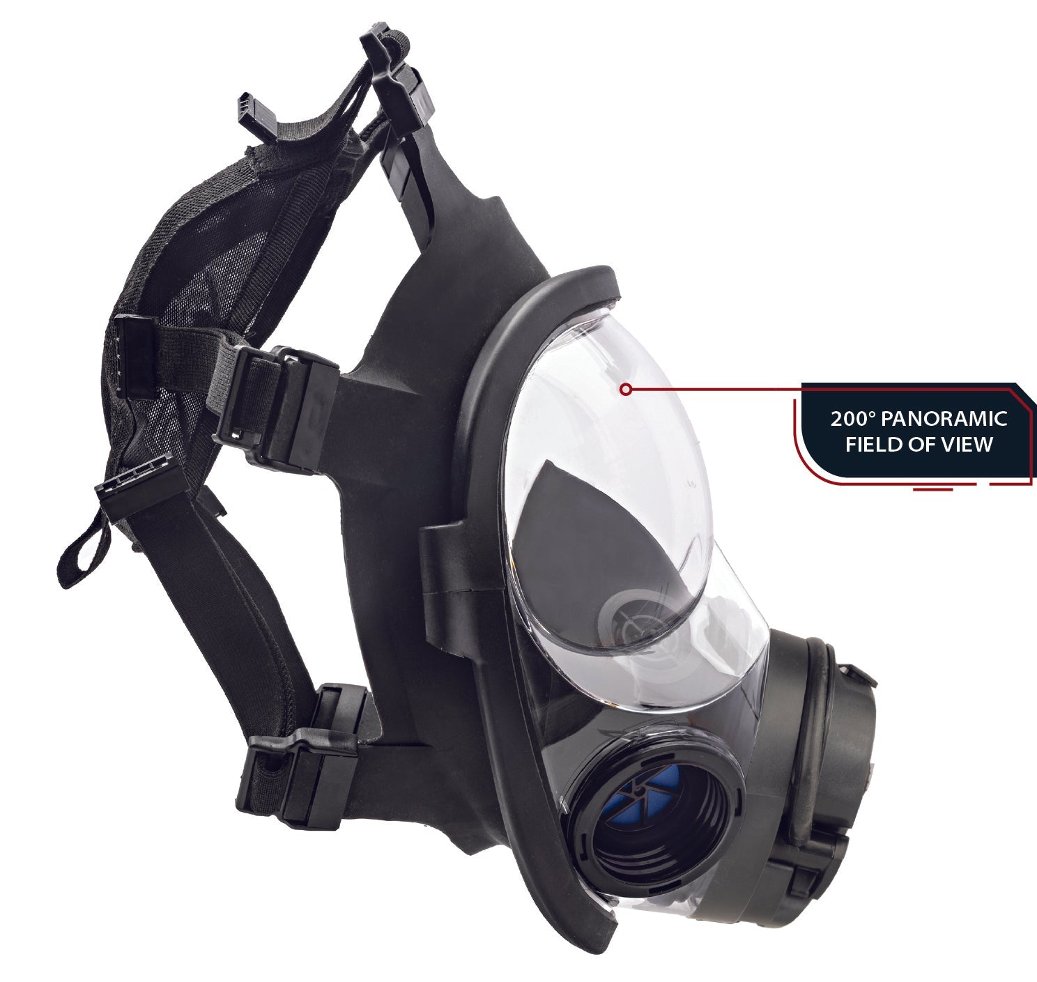 NB - 100E Tactical Gas Mask with Electronic Voice Amplifier and Radio Transmitter/Receiver - Full Face Respirator with 40mm Defense Filter - Parcil SafetyGas MasksGas MasksParcil Safety