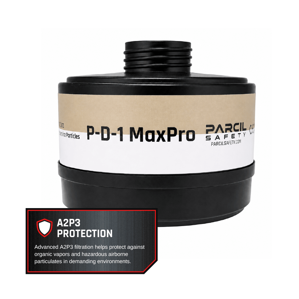 P-D-1 40MM A2P3 R Canister - Combination Organic Vapor and Particulate Filter - Parcil SafetyFiltersFiltersParcil Safety