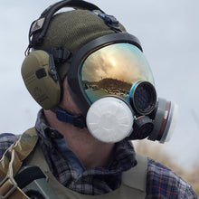 Load image into Gallery viewer, PD - 100 Burnt Bronze - Full Face Respirator Mirrored Gas Mask with Organic Vapor and Particulate Filtration - Parcil SafetyRespiratorsRespiratorsParcil Safety
