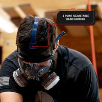 PD-100 Full-Face Air Purifying Respirator (APR) with Organic Vapor and Particulate Protection
