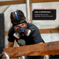 PD-100 Full-Face Air Purifying Respirator (APR) with Organic Vapor and Particulate Protection