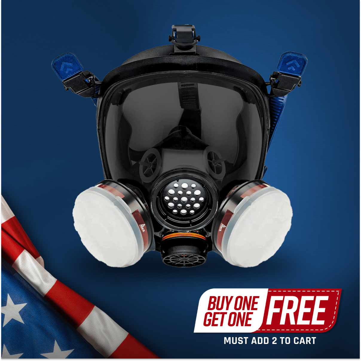 PD - 100 Smoke Black - Full Face Respirator Tinted Gas Mask with A1 Organic Vapor (OV) with P2 Particulate Filter Canister - Parcil SafetyRespiratorsRespiratorsParcil Safety