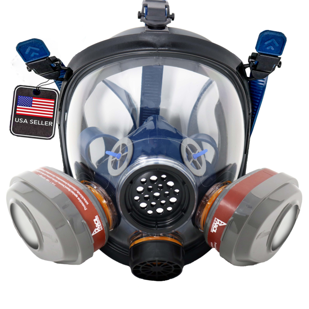 PD-101 Full-Face Industrial Air Purifying Respirator (APR) with Organic Vapor and Particulate Protection - Parcil SafetyRespiratorsRespiratorsPD-101