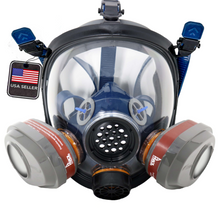Load image into Gallery viewer, 5 P-A-3 Organic Vapor Particulate Filter Cartridge Sets - FREE PD-101 Industrial Respirator Mask!