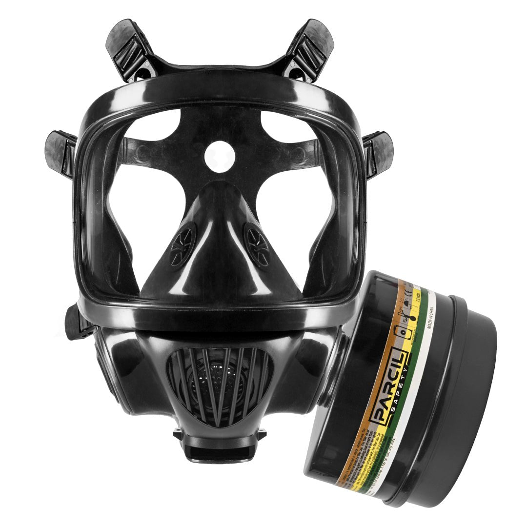 CS-100 Military Gas Mask with N-B-1 Defense Canister