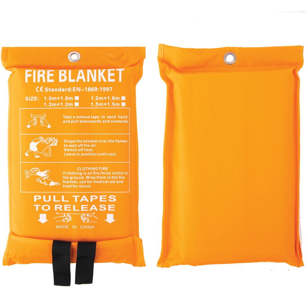 SB - 500 Large Silicone Coated Fire Extinguisher Blanket - 5ftx5ft - Parcil Safety 