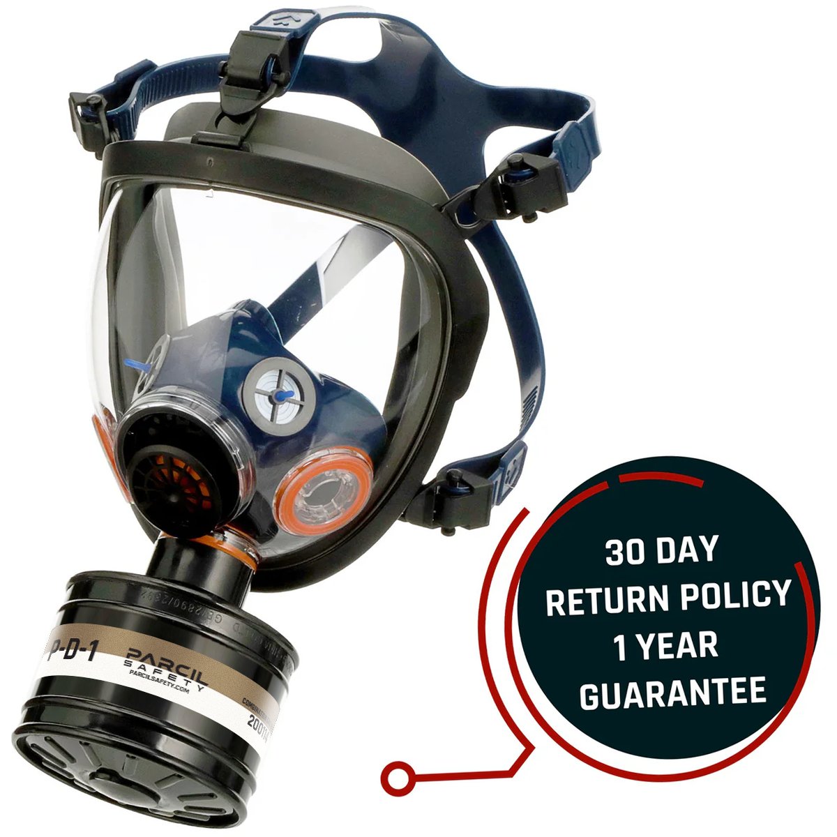 ST - 100X Burnt Bronze Mirrored - Full Face Respirator Gas Mask with Organic Vapor and Particulate Filtration - Parcil SafetyGas MasksGas MasksParcil Safety