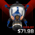 ST-100X Clear Full-Face Survival Gas Mask with Organic Vapor and Particulate Protection Image