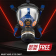 ST-100X Clear Full-Face Survival Gas Mask with Organic Vapor and Particulate Protection Image