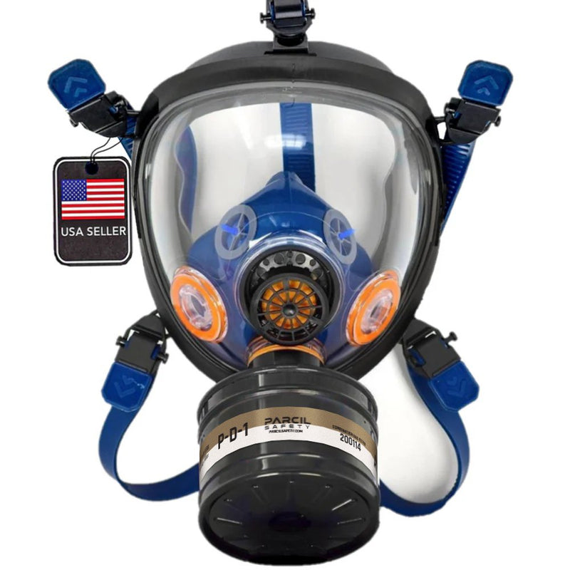 ST-100X Full Face Gas Mask Respirator | P-D-1 40mm Organic Vapor Filter