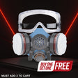 T-60 Half Face Respirator Gas Mask & C-10 Goggles with Organic Vapor and Particulate Filtration Image