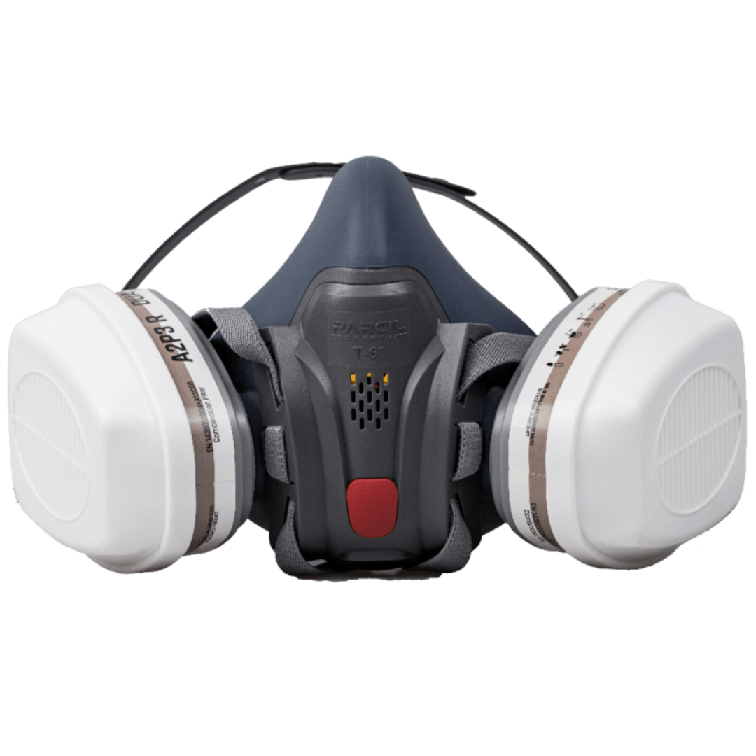 T - 61 Half - Face Respirator with A2P3 R Combination Cartridge - Parcil SafetyRespiratorsRespiratorsParcil Safety