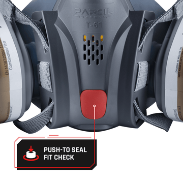 T-61 Half-Face Respirator with A2P3 R DualGuard Combination Cartridge