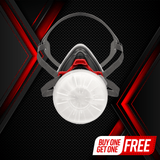 T-90 Half Face Respirator Mask with Organic Vapor and Particulate Filtration