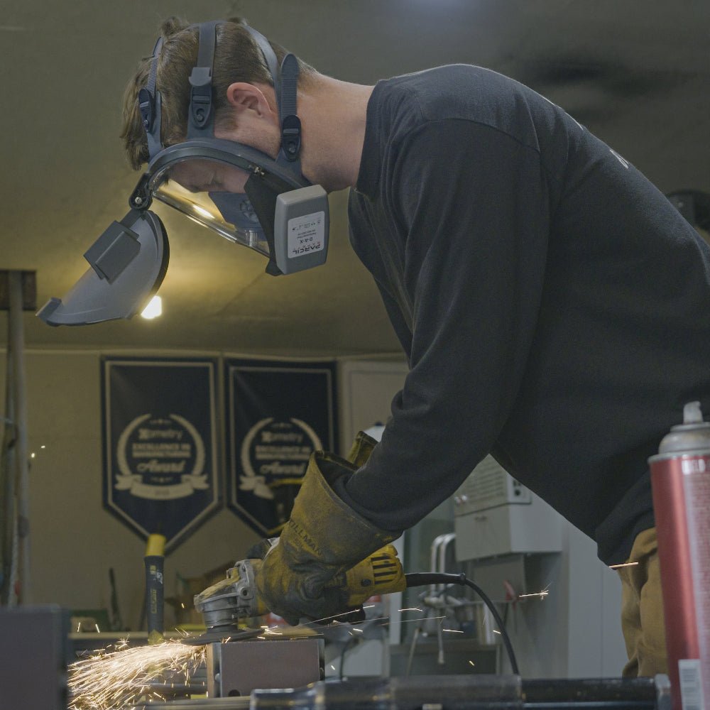 WF - 100 Welding & Grinding Full - Face Respirator with O - A - X Cartridge - Parcil SafetyParcil Safety