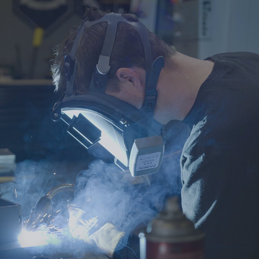 WF - 100 Welding & Grinding Full - Face Respirator with O - A - X Cartridge - Parcil SafetyParcil Safety