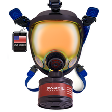 Load image into Gallery viewer, ST-100X Full Face Survival Respirator Gas Mask with Organic Vapor and Particulate Filtration