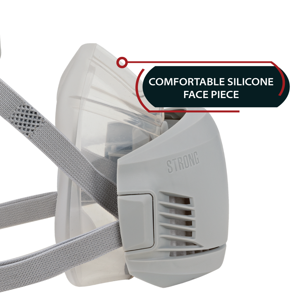 AG-100 Half Face Respirator Mask with Particulate Filtration