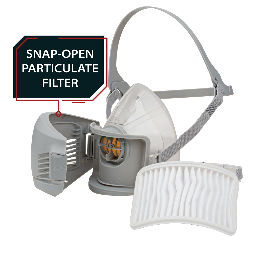 AG-100 Half Face Respirator Mask with Particulate Filtration
