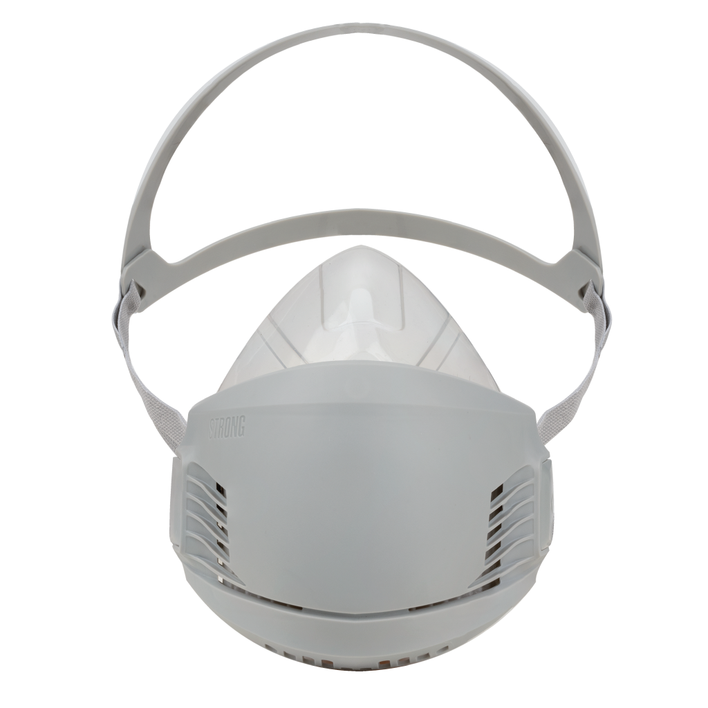 AG-100 Half Face Respirator Mask - Single Filter Gas Mask - Quick Release Headband & Easy Snap on Filter