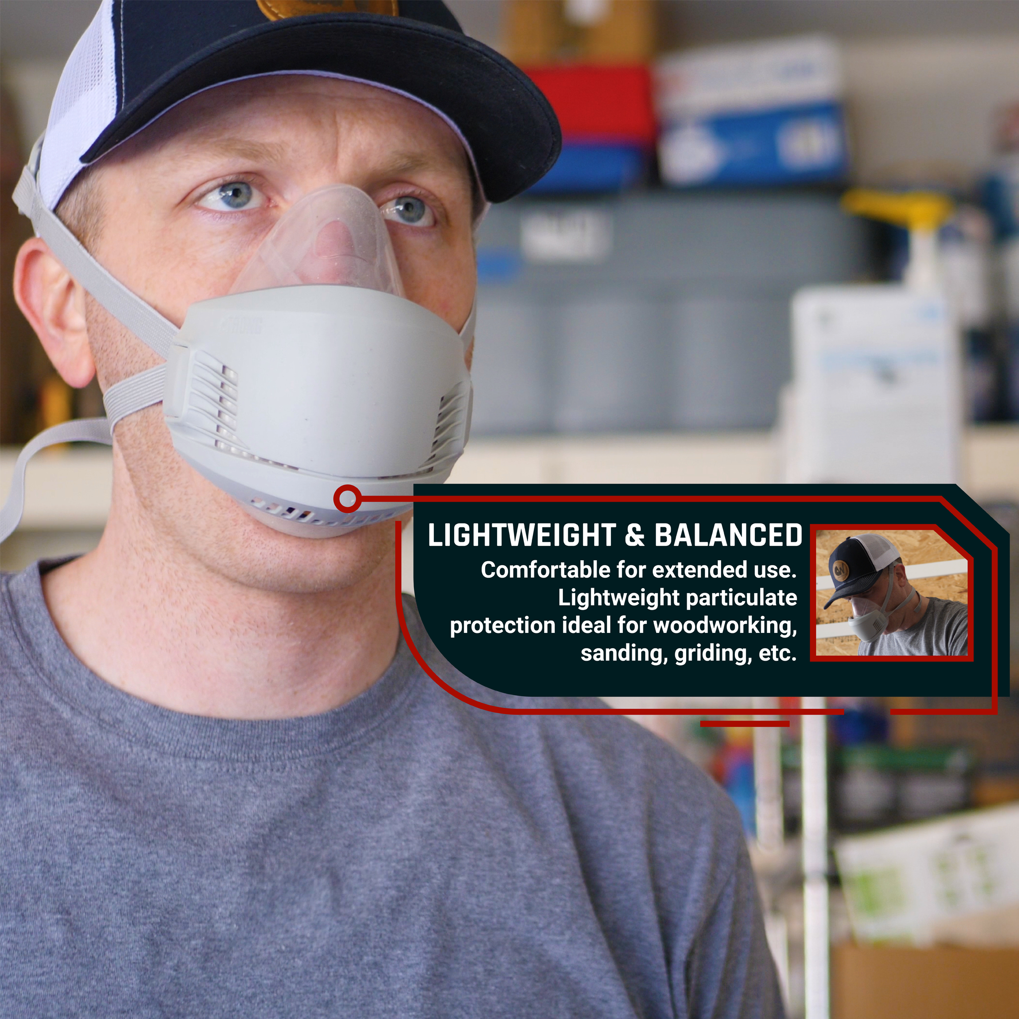 Half mask dust on sale respirator