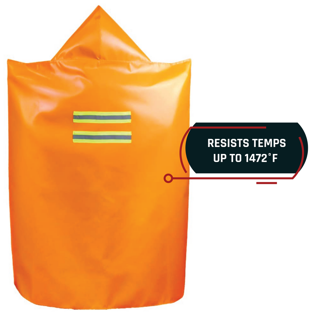 FEC-90 Small Fire Escape Cloak - Silicone Coated Fire Resistant Blanket