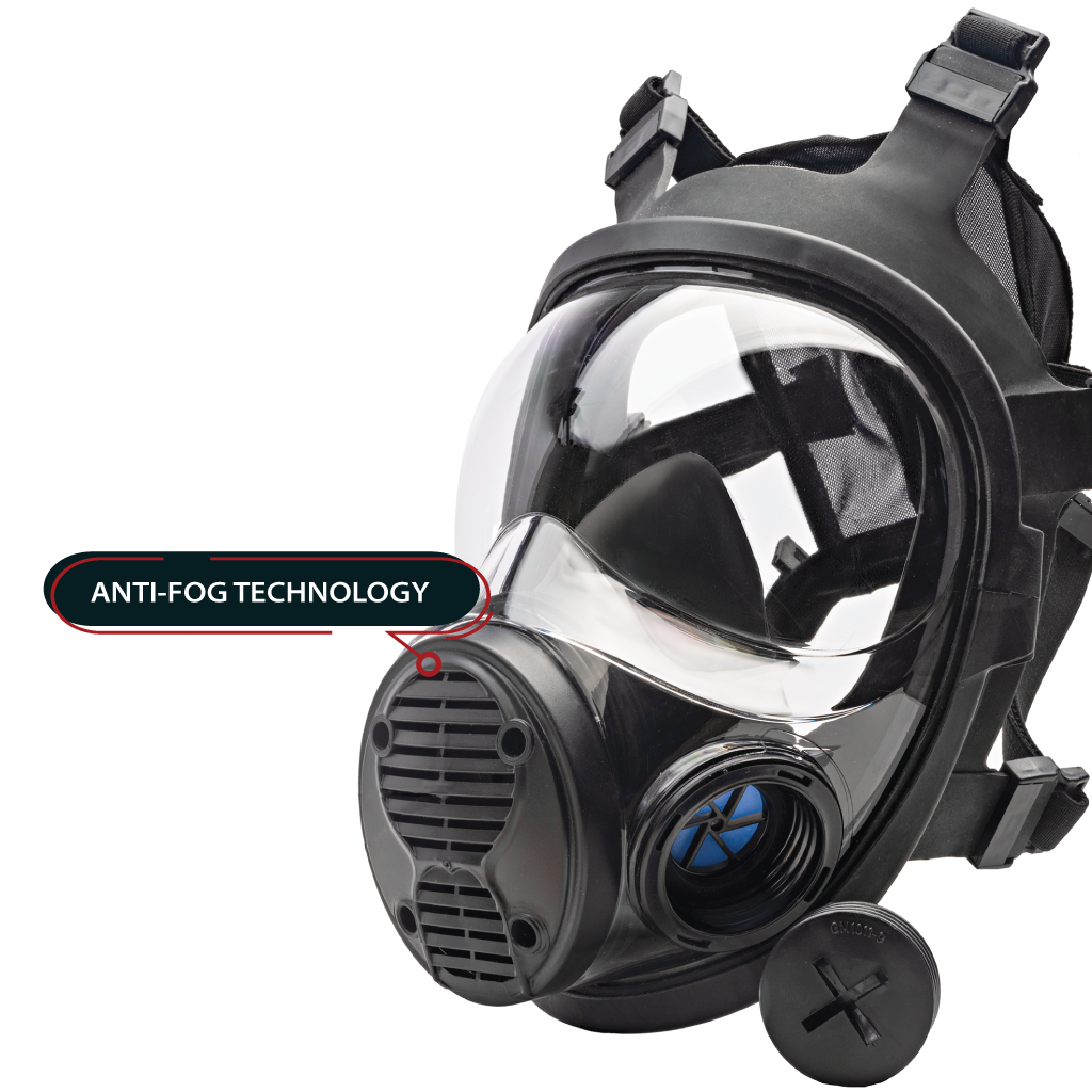 NB-100 Tactical Mask - Full with 40mm Defense Filt – Parcil Safety