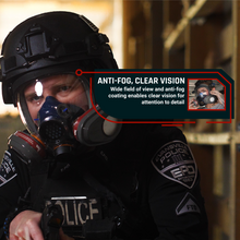 Load image into Gallery viewer, PD-101 Inferno Red Mirrored - Full Face Respirator Gas Mask with Organic Vapor and Particulate Filtration