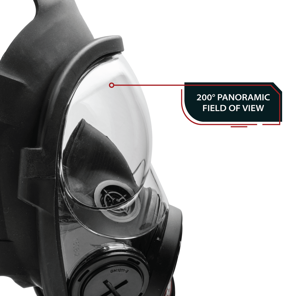 NB - 100 Smoke Black Tactical Respirator Mask - Full Face Respirator with 40mm N - B - 1 Defense Filter - Parcil SafetyGas MasksGas MasksParcil Safety