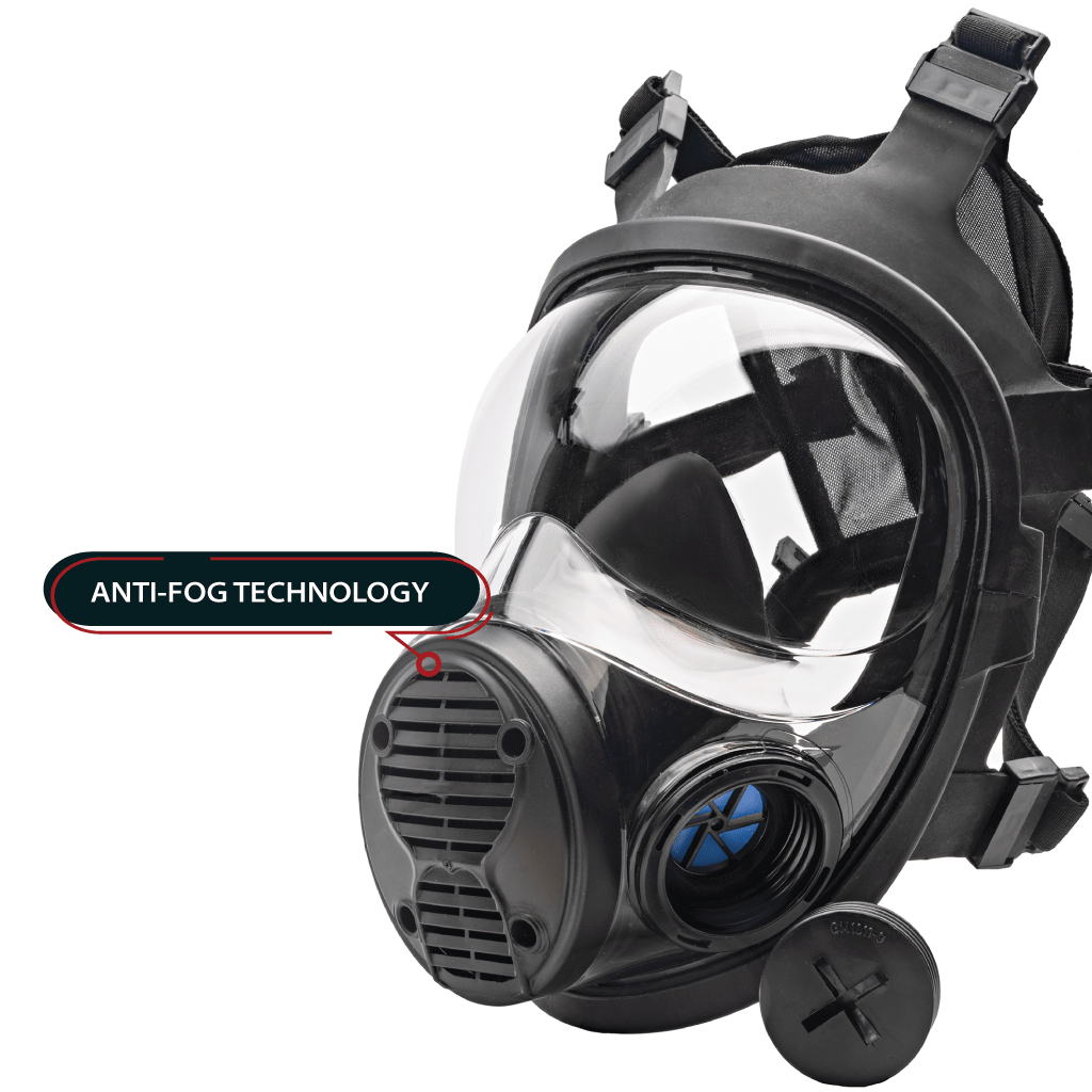 NB - 100 Smoke Black Tactical Respirator Mask - Full Face Respirator with 40mm N - B - 1 Defense Filter - Parcil SafetyGas MasksGas MasksParcil Safety