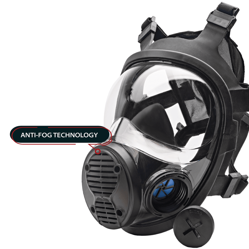 NB-100 Smoke Black Tactical Gas Mask for Full Face Protection | Parcil ...